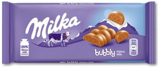 MILKA Σοκολάτα Γάλακτος BUBBLY 100g