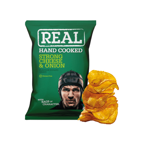 Real Chips Strong Cheddar Onion 150g
