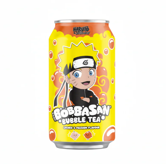 Ultra Ice Tea Bubble Tea Passion Fruit & Lychee Naruto 320ml