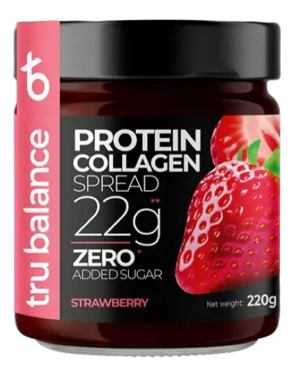 Tru Balance Protein Collagen Spread 22g Protein Zero Sugar Strawberry 220g