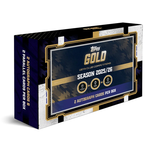 Topps UEFA Club Competitions (UCC) Gold Hobby Box 2025/26