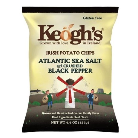 Keogh's Irish Chips Atlantic Sea Salt & Black Pepper 125gr