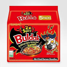 Samyang Noodles Buldak Hot Chicken Ramen X2 Spicy 5x140gr