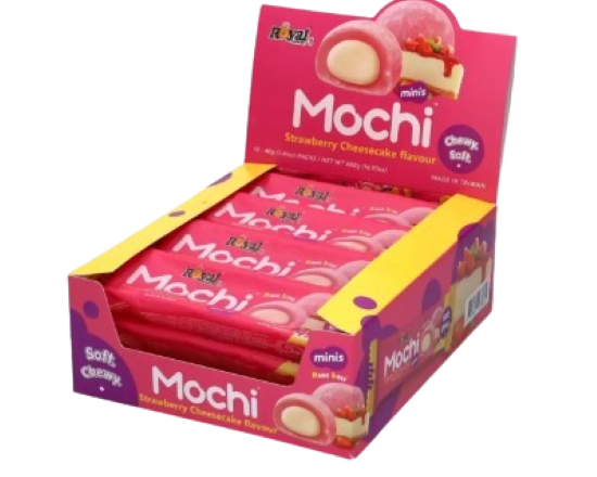 Mochi Strawberry Cheesecake Royal Family 4τεμ Display 12x40g