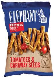 Elephant Pretzels Στριφτό Πρέτζελ με Nτομάτα Και Κύμινο 80g
