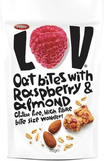 Pellito Lov Oat Bites Raspberry Almond 70g
