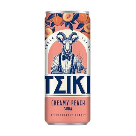 ΤΣΙΚΙ Creamy Peach Soda Aναψυκτικό 330ml