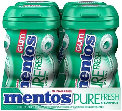 Mentos Pure Fresh Bottle Spearmint Δυόσμος Κουτί 6x60gr