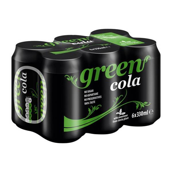 GREEN COLA ΧΩΡΙΣ ΖΑΧΑΡΗ 330ml