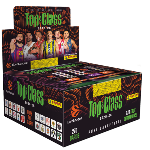 Euroleague Top Class 2026 Κάρτες Panini Κουτί 24τεμ