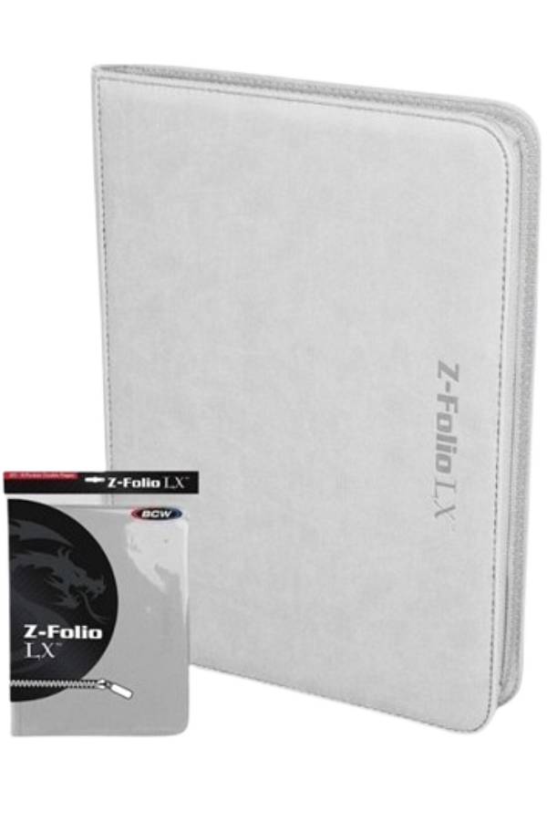 BCW Cards Z-Folio 9-Pocket LX Portfolio Λευκό Χρώμα για 360 κάρτες