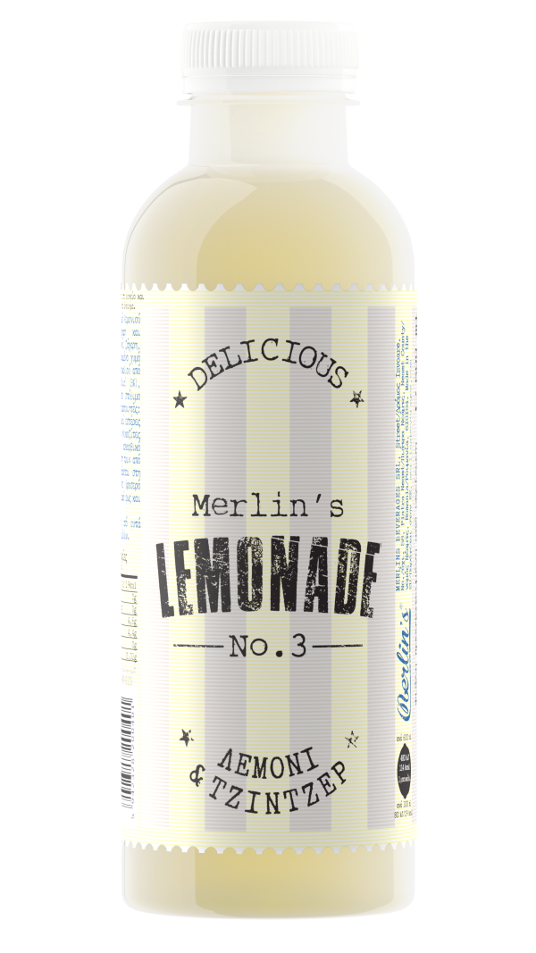 Merlins Lemonade Lemon Ginger 600ml