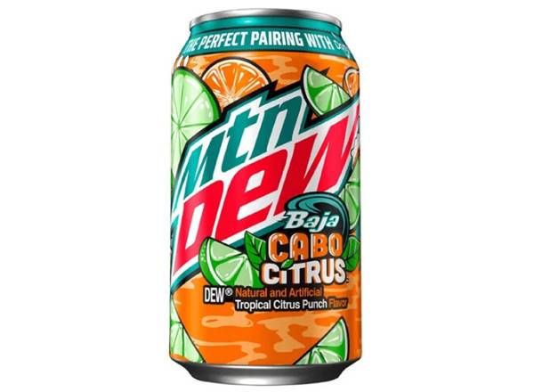 Mountain Dew Baja Tropical Citrus Punch USA 355ml