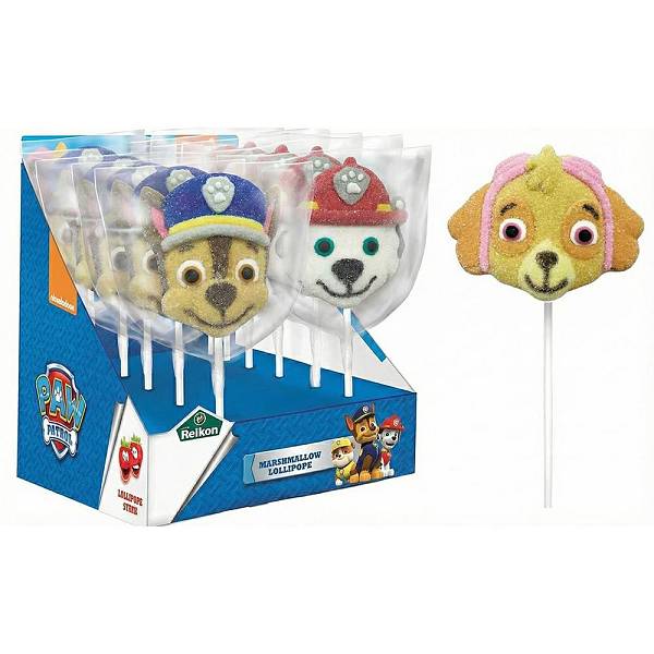 Paw Patrol Marshmallow Lollipops Display 12x45g