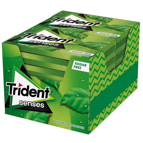 Trident Senses Δυόσμος Τσίχλες 27gr 12τεμ