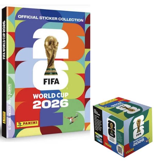 Hardcover Combo FIFA World Cup 2026 Sticker Collection Αυτοκόλλητα Panini 100 φακ + Αλμπουμ