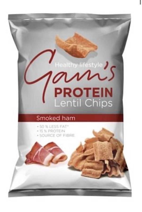 Protein Lentil Chips Τσιπς Φακής Με Γεύση Smoked Ham 65g