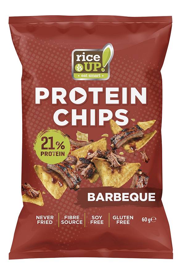 Rice Up Protein Chips Με 21% Πρωτείνη Barbeque 60g