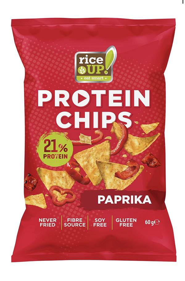 Rice Up Protein Chips Με 21% Πρωτείνη Paprika 60g