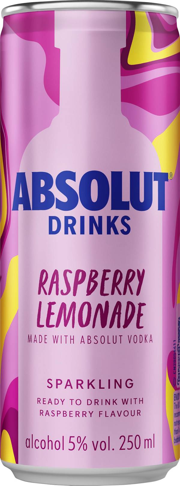 Absolut Raspberry Lemonade Cocktail Alc.5% Vol 250ml