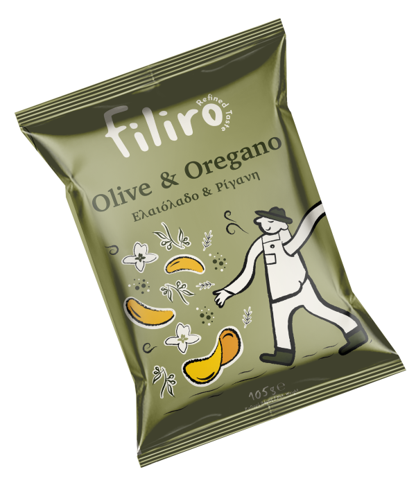 Filiro Chips Με Ελαιόλαδο Και Ρίγανη 105g