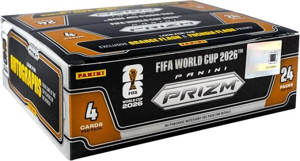 2026 Panini Prizm FIFA World Cup Soccer Retail Box