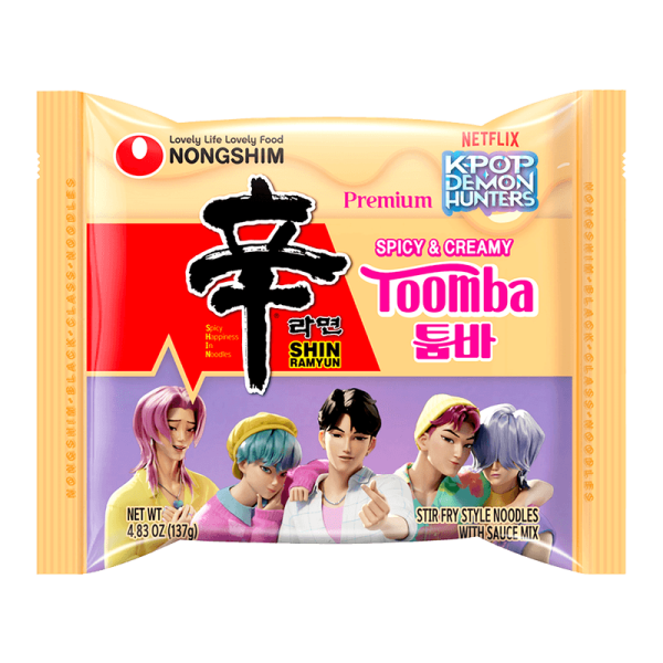 K-Pop Demon Hunters Nongshim Toomba Noodles 137g