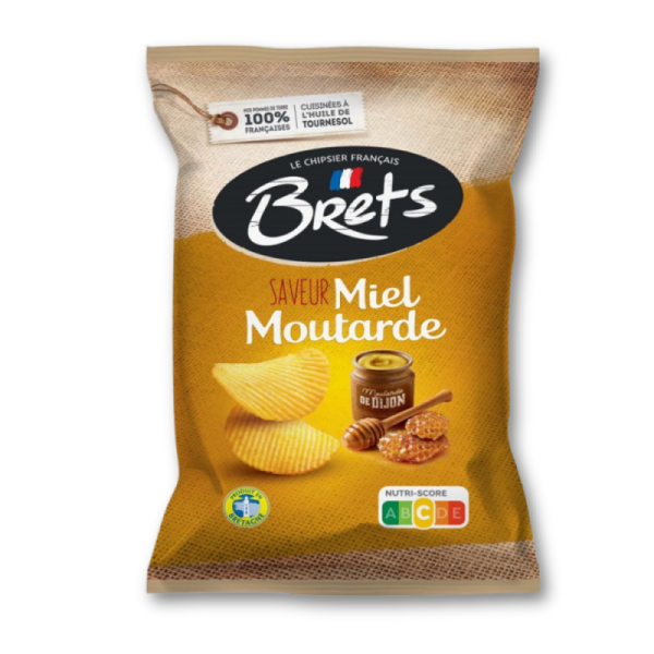 Brets Le Chipsier Francais Πατατάκια Le Chipsier με Γεύση Honey Mustard 125g